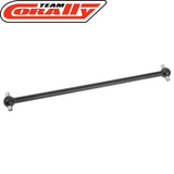 Team Corally COR00180-714 Steel Center Rear Drive Shaft 110mm for radio control cars, durable steel construction designed for enhanced performance in RC car parts.