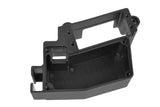 Team Corally C-00180-997 Servo Mount / Receiver Box M23 in black plastic, designed as a durable rc car part for securely housing servo and receiver components.