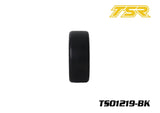 Team Saxo TS01219-RB 1/10 Touring Car Tires Pre-Mounted Rubber Black Spoke (4)