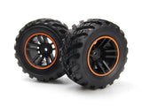 BlackZon BZN540327 Wheels + Tires Assembled Orange Black Spryte