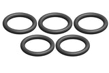 Set of five black silicone o-rings suitable for radio control parts, labeled as Team Corally C-00180-191 Silicone O-Ring 9x12mm (5).
