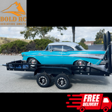 BOLD RC Full Metal Trailer w LED Lights 1/10 Kit Black