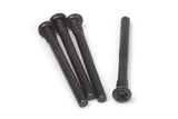 BlackZon BZN540445 Upper Suspension Hinge Bolts Vyper & Turbo set of four black metal bolts for radio control parts and rc cars maintenance and repair.