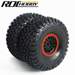 ROCHOBBY APSC71175 Mounted Tire & Wheel (2) Red