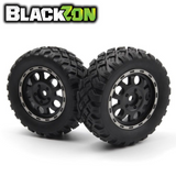 BlackZon BZN540451 Assembled Wheel & Tire Set Vyper & Turbo