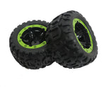 BlackZon BZN540038 Mounted Tires & Wheels Green Slyder