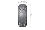 Louise CR-Griffin RC Crawler Tires 1/10 1.9" 12mm Super Soft CH-BL Pre-Mount (2)