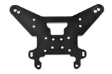 Team Corally C-00180-878 Aluminum Rear Shock Tower 5mm in black, designed as a durable rc car part for enhanced suspension performance.