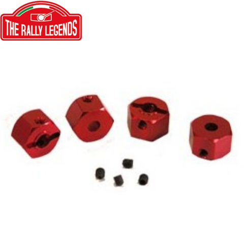 The Rally Legends EZRL2395 12mm Wide Hex Red (4)