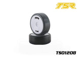 Team Saxo TS01208 1/10 Pre-Mounted Touring Car Rubber Slick Tires (4)