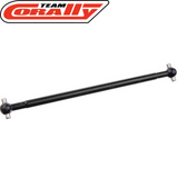 Team Corally COR00180-896 Center Rear Steel Drive Shaft, a durable black steel drive shaft designed for enhanced performance in radio control parts and rc cars.