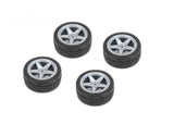 Louise LNHA478 1/10 On-Road Tires 5 Spoke Wheel Grey 26mm