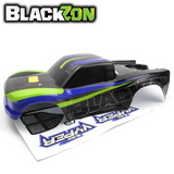 BlackZon BZN540278 Vyper SC Turbo Body Blue/Green 1/16