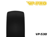 VP-PRO VP-530U Flow Evo 1/10 Short Course Truck Tires (2) MC-3 shown in smooth black rubber, designed for enhanced performance on radio control and rtr rc cars.