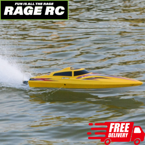 Rage RC Boat Velocity 800 BL Brushless Deep Vee Offshore RTR 45+MPH 28.5"