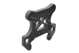 Team Corally C-00180-779 Front Shock Tower 5mm Carbon Fiber part for radio control cars, showcasing a lightweight, durable carbon fiber design ideal for rc car suspension.