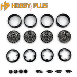 Hobby Plus HBP240505 Deep Star 1.2" Beadlock Wheel Black Chrome