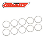 Team Corally C-3301-13-16-01 Steel Metric Shim 13x16x0, 1mm (10)