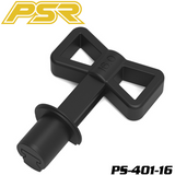 POWERSTAR PS-401-16 Sleeve Extractor Tool 1/8 Nitro Engine black plastic tool designed for easy removal of nitro engine sleeves in radio control parts.