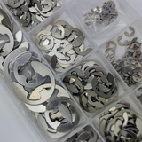 Naughty Boy RC 400pc Stainless Steel E Clips 1.5-15mm
