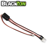 BlackZon BZN540449 LED Headlight Vyper & Turbo wiring harness with black and red cables and white connectors for radio control parts and rc cars.