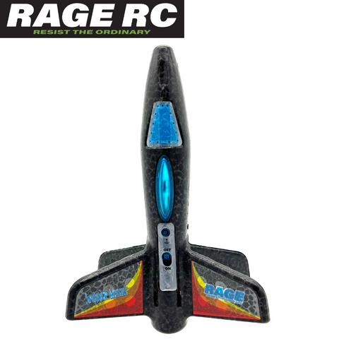 RAGE RC Spinner Missile Black Electric Free Flight Rocket