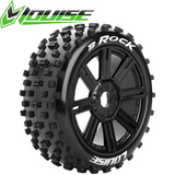 Lousie B-Rock 1/8 Off-Road Buggy Tires 17mm Black Spoke Rim Soft (2) RC Car