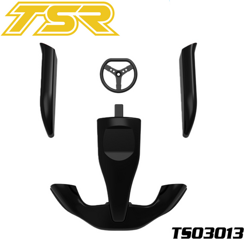 Team Saxo TS03013-BK Plastic Body Set Black GK-200