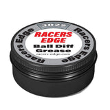 Racers Edge RCE3022 Ball Diff Grease (8ml) in a small black container with branded labeling, designed for use with radio control parts and RC car maintenance.