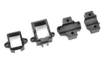 Team Corally C-00180-660 Torox 135, 180 Switch Holder Tube 12mm components in black, designed as durable radio control parts for precise assembly in rc cars.