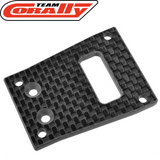 Team Corally C-00180-780 Center Diff Plate 3mm Carbon Fiber for radio control parts with a textured carbon fiber finish designed for rc cars and rtr rc cars.