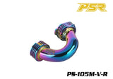 POWERSTAR PS-105M-V-R 1/8 Conical On-Road Exhaust Manifold Rainbow with a vibrant metallic finish designed for radio control car parts and rtr rc cars.