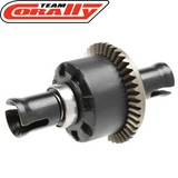 Team Corally C-00180-687 Diff Assembly Front/Rear 43T Gear Xpert Build 20K Oil for RC cars featuring durable metal gears and plastic differential casing for enhanced radio control parts performance.