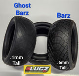 Lugz RC Ghost Barz 1/10 4wd Front Buggy Tires & Inserts Indoor Clay Racing Car