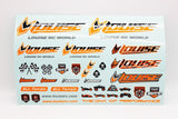 Louise LOULT3373O RC Sticker Sheet-Orange 12x8"