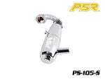 POWERSTAR PS-105-S 1/8 GT On-Road Exhaust Pipe (EFRA 2201) Silver Plating
