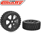 Team Corally XL6S Tires Low Pro Rebel XMS Pre-Glued (2)