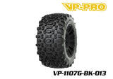 VP-PRO VP-1107G 1/8 Monster Truck Tires (4) Pre-Mounted Black