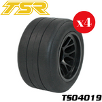 Team Saxo TS04019 F1-Future Front Tire & Wheel Set (4)