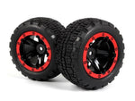 BlackZon BZN540196 MT Wheels & Tires Red Slyder