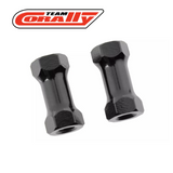 Team Corally C-00105-039 Black Chassis Post 12mm Aluminum (2)