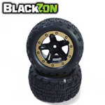 BlackZon BZN540095 Mounted Tires & Wheels Gold ST Slyder