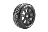 Lousie B-Rocket 1/8 Off-Road Buggy Tires 17mm Black Spoke Rim Soft (2) RC Car