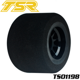 Team Saxo TS01198 1/10 Pre-Glued Foam Tire Rear 25Sh (2)