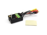 BlackZon BZN540482 BL20-300-3S 2 in 1 ESC/Receiver Spryte Turbo electronic speed controller and receiver unit with connected wires and insulation pad for radio control car parts.