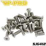 VP-PRO SJG412 Flat Headed Screws 4x12mm BLACK STEEL (30)