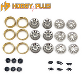 Hobby Plus HBP240479 1.2 Steelie Bead Lock Wheel Silver (6)
