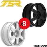 Team Saxo WE-002 1/10 Touring Car Spoke Wheels On road RC Racing Black White (8)