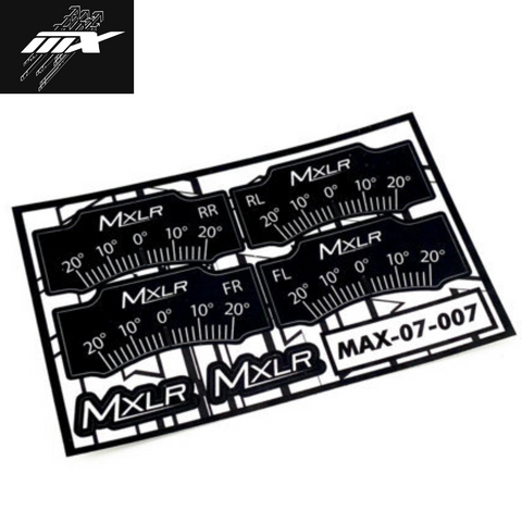 MXLR MAX-07-007 Caster Correction Decals for Hudy