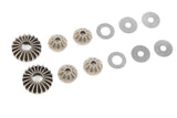 Team Corally C-00180-179 Steel Planetary Differential Gears set including steel bevel gears and washers, designed for radio control parts and rc car performance upgrades.